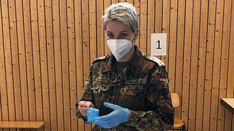 Koordinatorin der Schnelltestzentren ist Stabsfeldwebel Anke Müller.