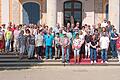 Die Besuchergruppe im Schlosspark Pillnitz.