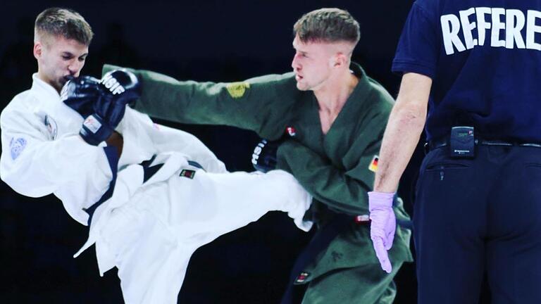 Der Schweinfurter Nick Schander (im grünen Kimono) kämpfte am 29. April bei der "Champions League H2HFIGHT" im russischen Kaliningrad. Der Schweinfurter Nick Schander (im grünen Kimono) kämpfte am 29. April bei der "Champions League H2HFIGHT" im russischen Kaliningrad.
