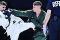 Der Schweinfurter Nick Schander (im grünen Kimono) kämpfte am 29. April bei der &quot;Champions League H2HFIGHT&quot; im russischen Kaliningrad.