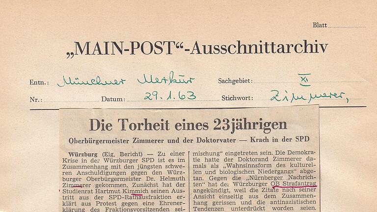 29. Januar 1963, Münchner Merkur: Die Torheit eines 23-Jährigen 29. Januar 1963, Münchner Merkur: Die Torheit eines 23-Jährigen