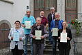Ehrungen beim Naturschutzverein in Grünsfeld (von links): Agnes Reusch, Georg Poslovsky, Armin Härtig, Alois Reinhart, Anton Schlotter, Norbert Pelz und Annika Härtig