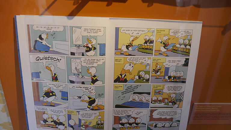 Meistvertonter deutscher Dichter: Hommagen an Rückert finden sich bei Sänger Rudolf Schock oder, wie hier, bei Donald Duck.