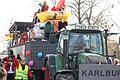 Beim Karlstadter Faschingsumzug am Sonntag musste der Wagen der 'Mexikaner Karlburg' den Zug verlassen.&nbsp;
