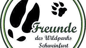 Das Trittsiegel eines Elchs und die Tatze einer Wildkatze zieren das Logo der Freunde des Wildparks.