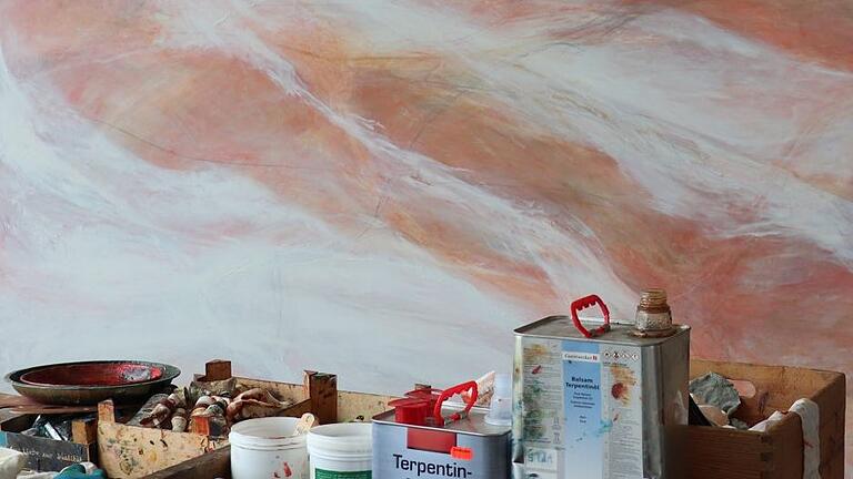 Ein Blick in das Atelier von Fritz Herrmann. Ein Blick in das Atelier von Fritz Herrmann.