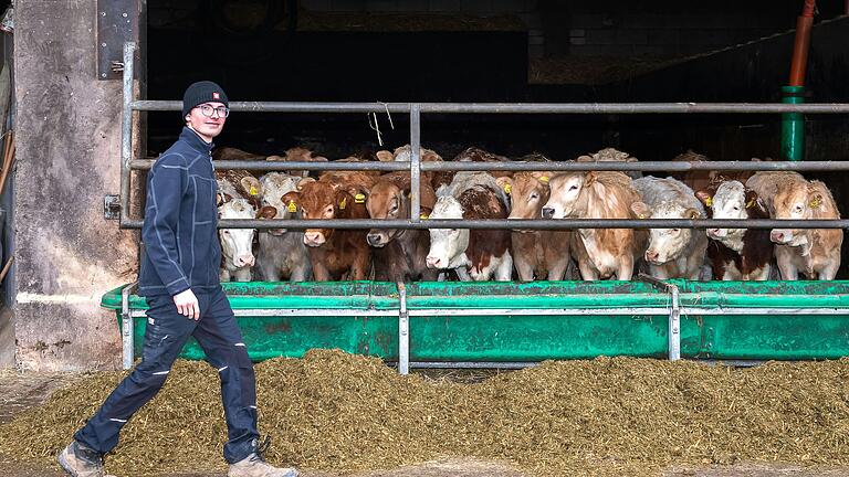 Blickt trotz schwieriger Bedingungen in der Landwirtschaft positiv auf seine Zukunft:&nbsp; Junglandwirt Valentin Wahler aus Bergrheinfeld im Landkreis Schweinfurt.