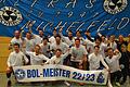 Die Mannschaft des SV Michelfeld feierte am 29. April die vermeintliche Meisterschaft in der Handball-Bezirksoberliga. Nun ist der Titel weg.