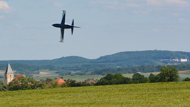 Eine L39 Albatros von Mathias Hocke aus Aschaffenburg am Flugplatz Himmelreich in Bad Königshofen – natürlich als Modell.