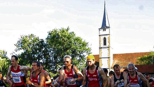 Das Ziel im Blick: Nach dem Start in Iphofen geht's für die Läufer über den Schwanberg zum Casteller Weinfest. Das Ziel im Blick: Nach dem Start in Iphofen geht's für die Läufer über den Schwanberg zum Casteller Weinfest.