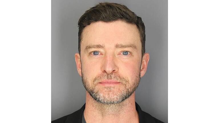 Justin Timberlake       -  Die Polizei veröffentlichte diesen &bdquo;Mug Shot&rdquo; von Justin Timberlake.