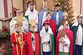 Die Sternsinger aus Hausen mit Pfarrer Dr. Olszewski.