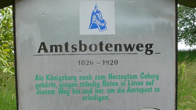 Der Amtsbotenweg verbindet Königsberg mit dem oberfränkischen Coburg (Archivbild).