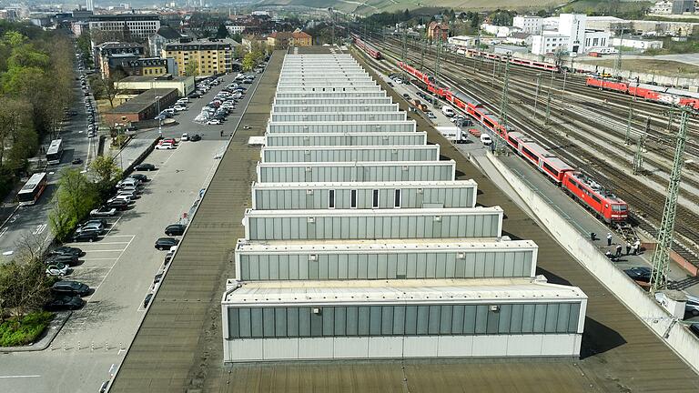 Unser Archivbild zeigt die Posthalle am Hauptbahnhof von oben.&nbsp;