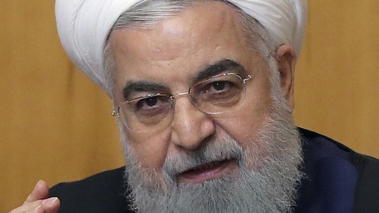 Iran gibt Teilausstieg aus dem Atomabkommen bekannt       -  Hassan Ruhani,iranischer Präsident