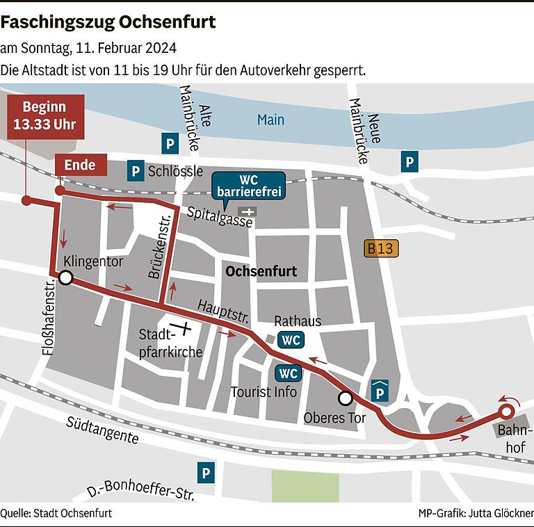 Ochsenfurter Faschingszug 2024: Alles Wichtige zum größten Gaudiwurm im Landkreis Würzburg