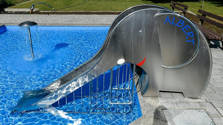 Das Freibad in Albertshausen bei Reichenberg eröffnet voraussichtlich am 17. Mai.