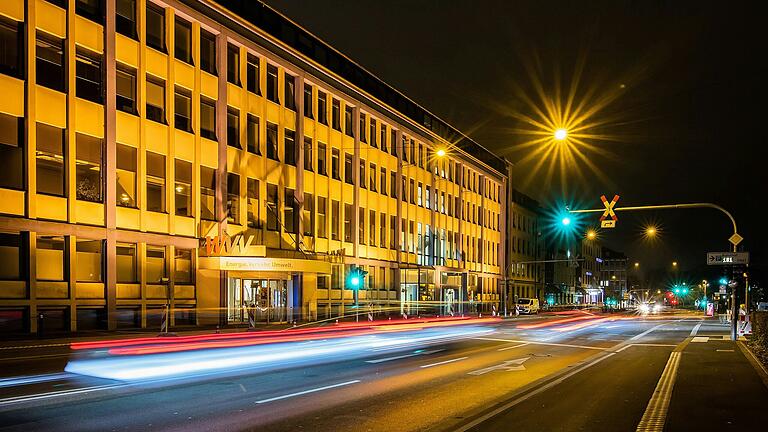 Hier wurde eingebrochen: WVV-Zentrale am Haugerring in Würzburg.