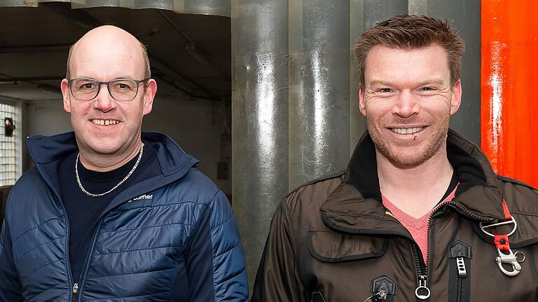 Die Gerolzhöfer Unternehmer René Kühl (links) und Christoph Rosentritt möchten als Investoren einen Kindergarten errichten und an die Stadt vermieten. Die Gerolzhöfer Unternehmer René Kühl (links) und Christoph Rosentritt möchten als Investoren einen Kindergarten errichten und an die Stadt vermieten.