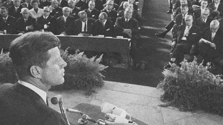 JOHN F. KENNEDY, REDE IN DER PAULSKIRCHE ANLÄSSLICH SEINES DEUTSCHLANDBESUCHS, 25. JUNI 1963