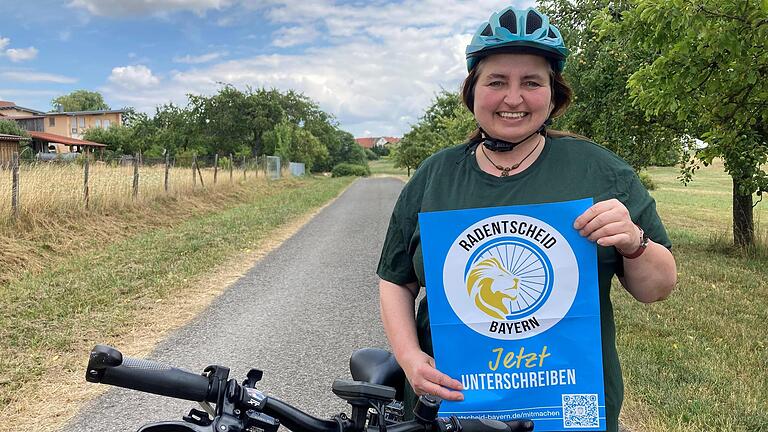 Petra Winter fährt im Sommer öfters mit dem E-Bike von  Poppenroth nach Bad Kissingen und zurück.       -  Petra Winter fährt im Sommer öfters mit dem E-Bike von  Poppenroth nach Bad Kissingen und zurück.