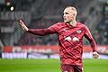 FC Augsburg - RB Leipzig       -  Unzufrieden nach dem 0:0 in Augsburg: Leipzigs Nationalspieler David Raum.