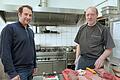Inhaber Thomas Nüßlein (links) mit dem Chefkoch Salvatore Vaccaro.