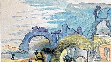 Dalí: Szene zu Dantes &bdquo;Purgatorio&ldquo;.