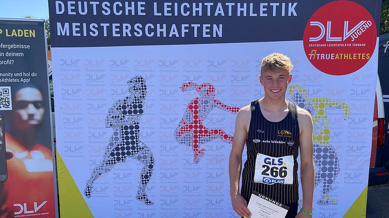 Sechster über 800 Meter in einer Zeit von 1:52,51 Minuten: Jonas Babinsky Sechster über 800 Meter in einer Zeit von 1:52,51 Minuten: Jonas Babinsky