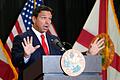 Floridas Gouverneur Ron DeSantis       -  &bdquo;Florida ist kein Ort, an dem diese Art von Verhalten willkommen ist&rdquo;, sagt Gouverneur Ron DeSantis. (Archivbild)