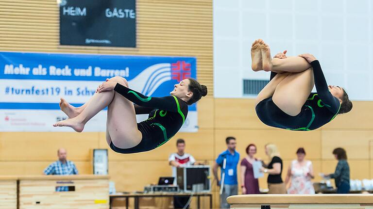 Salti und Überschläge en masse. Das bayerische Landesturnenfest in Schweinfurt war mit 10 000 Sportlern das Größte bisher.