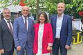 Abschied von einer langjährigen Schulleiterin: Das Bild zeigt (von links) Ministerialbeauftragten Markus Ramsteiner, Landrat Wilhelm Schneider, die scheidende Realschul-Direktorin Manuela Küfner und Bürgermeister Michael Ziegler.