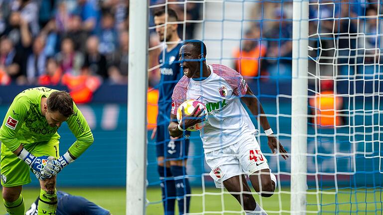 VfL Bochum - FC Augsburg.jpeg       -  Kelvin Yeboah erzielte beim VfL Bochum sein erstes Tor in der Bundesliga. Doch für mehr reichte es nicht.