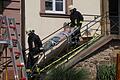 Einsatzübung der Feuerwehr im Schloss.  Fotos: Gerd Schaar       -  Einsatzübung der Feuerwehr im Schloss.  Fotos: Gerd Schaar