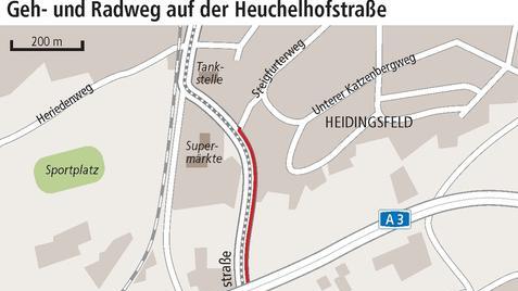 Heuchelhof-Radweg heiß diskutiert