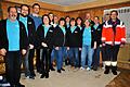 Auf dem Foto (von links): Werner Seibl, Fabian Lauter, Volker Kuhn (Vorstand St.-Georgs-Verein), Vera Dittmaier, Katrin Benkert (Kindergarten St. Sebastian Zellingen),  Anja Wiesmann,  Monika Seibl (1. Vorsitzende Laienspielgruppe Zellingen), Corinna Sigmund, Rita Graus, Beate Schwarz, Claudia Hemmelmann, Karl-Heinz Dannhorn, Alexandra Kirchner, Anette Breit, Stefan Probst (Feuerwehr Retzbach).