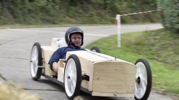 Mit seinem &bdquo;Wirtsmobil&ldquo; konnte sich in diesem Jahr Pilot Jürgen Wagner aus Eichelsdorf in der Standard-Klasse durchsetzen.