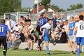 Fast schon ein geschichtsträchtiges Bild, als Fußball vor großer Kulisse noch möglich war (im Juli 2019 beim Relegationsspiel SV Geroldshausen gegen SV Bütthard).