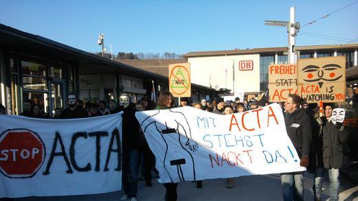 Anti-ACTA-Demonstration in Würzburg