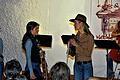 Showdown in Wechterswinkel: In bester Wildwestmanier aber mit klassischen Instrumenten bot das Streichquartett &bdquo;La Finesse&ldquo; eine filmreifes Konzertprogramm.