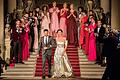 Viele Prominente kamen zur Minx Fashion Night am Samstag in die Würzburger Residenz: Die Modedesignerin Eva Lutz (im goldenen Kleid) organiseirte die Charity-Gala.