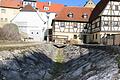 Im Bachbett in der Bleichstraße in Gerolzhofen fließt seit Jahren kein Wasser mehr. Die Fugen sind porös. Das Wasser würde dort versickern.