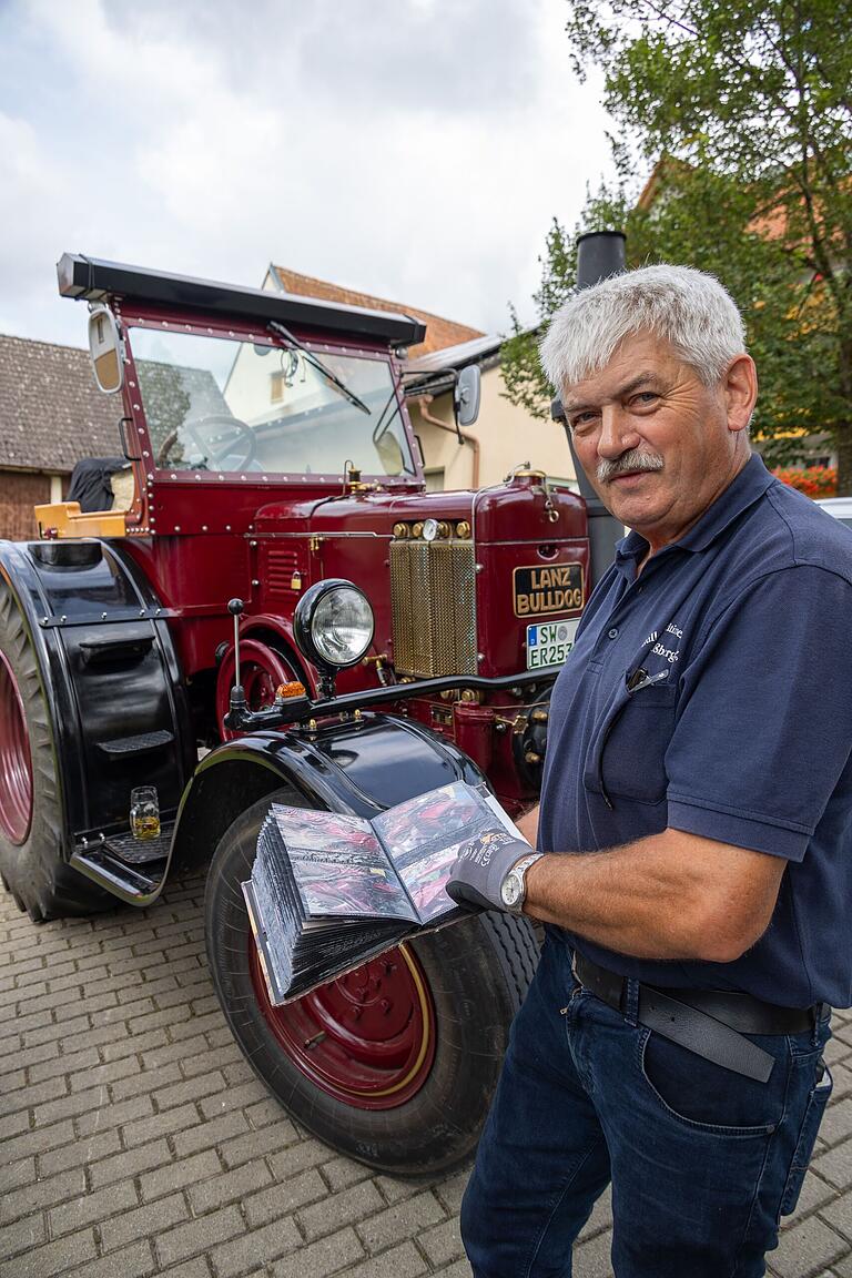 Ernst Rösch aus Reichmannshausen in Unterfranken hat jeden Schritt der Restaurierung seines Schleppers akribisch dokumentiert.