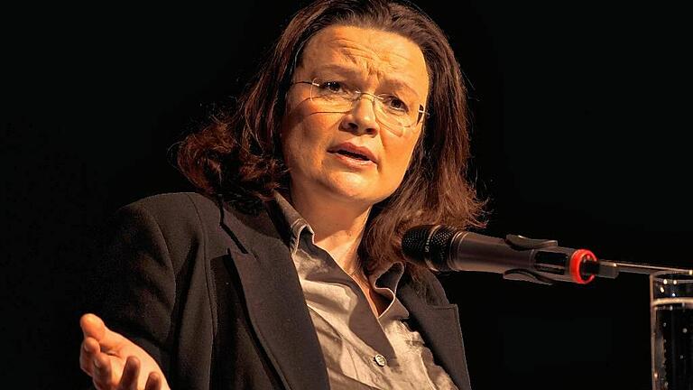 Andrea Nahles: &bdquo;Es droht eine Oligarchie der Reichen&ldquo;       -  Andrea Nahles in Karlstadt auf dem Neujahrsempfang der SPD Main-Spessart