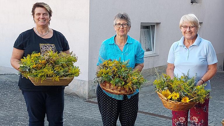 Beate Büttner, Edeltraud Ledermann, Gabi Gröschel - nicht im Bild: Elisabeth Kuhn.