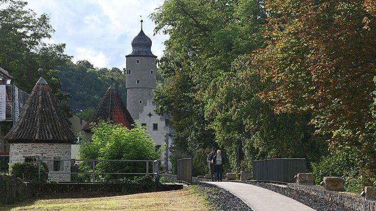 Die Stadtpromenade in Ochsenfurt.