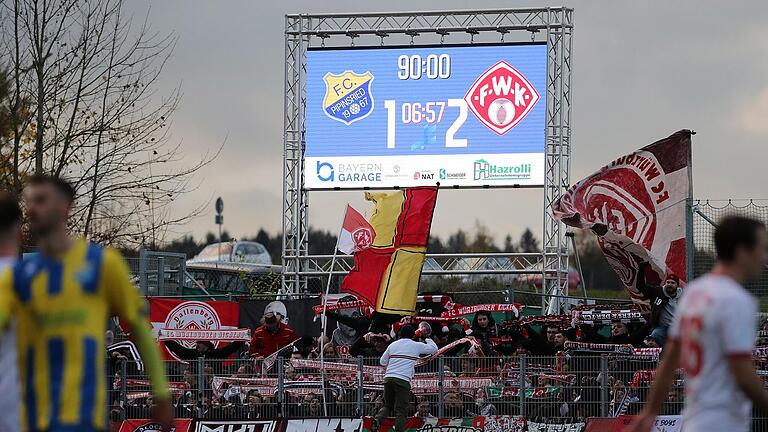 Drei Punkte nahmen die Würzburger Kickers bei ihrem Regionalliga-Auswärtsspiel in der vergangenen Saison aus Pipinsried mit.&nbsp;