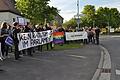 Gegen die bislang letzte AfD-Veranstaltung in Prichsenstadt (Lkr. Kitzingen) im Mai 2017 regte sich Protest.