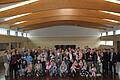 Die Gemeinderäte aus Erlenbach und Tiefenthal, Bürgermeister Georg Neubauer sowie Vertreter der Kindergärten und der Grundschule Erlenbach begrüßten 21 im Jahr 2018 geborene Kinder und ihre Familien in der Festhalle zu einer kleinen Feierstunde.