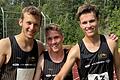 Die 3-x-1000-Meter-Staffel der LG Main-Spessart mit (von links) Elias Kriester, Jonas Babinsky und David Scheller lief in der Altersklasse U23 auf Platz sechs in Deutschland.